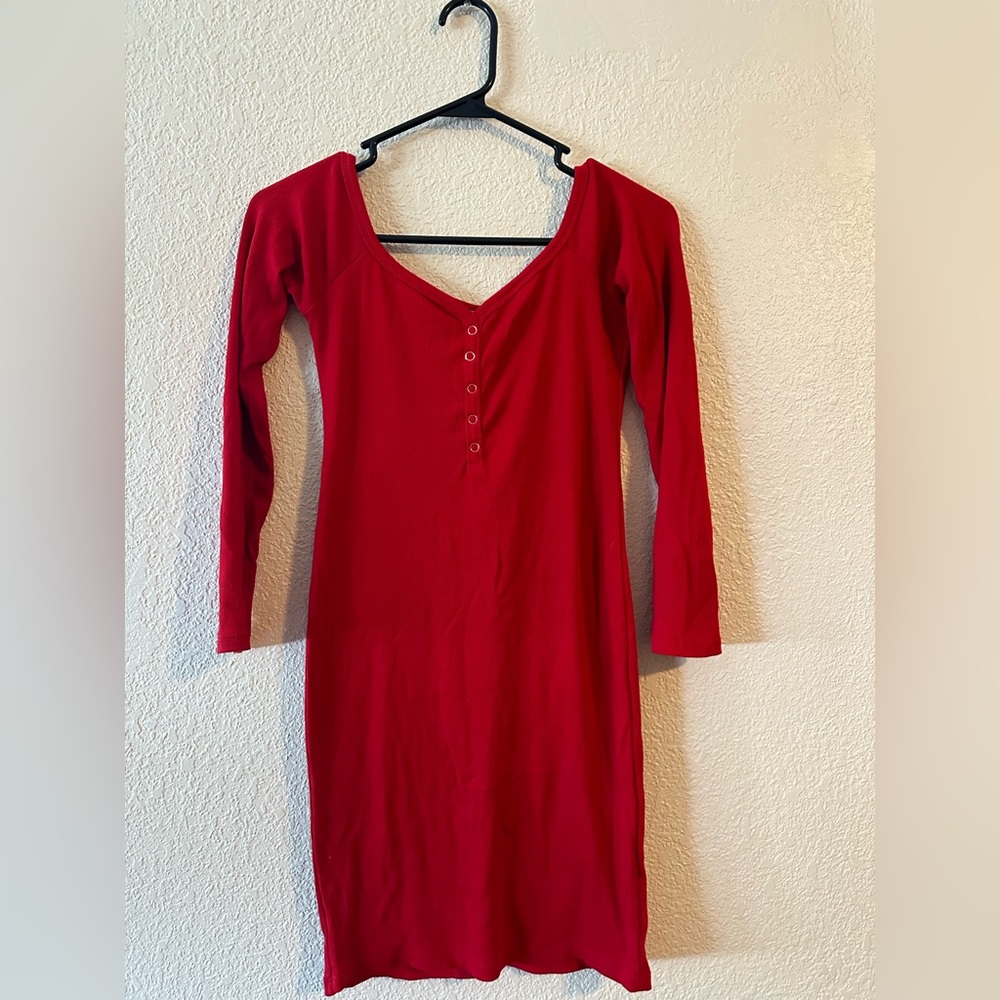 red dress